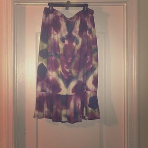 MultiColored Skirt - Sz Large